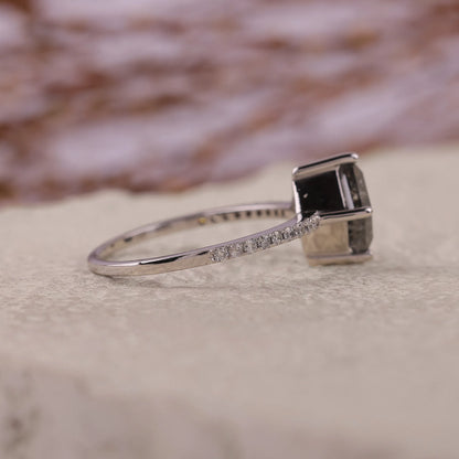 Kite Salt and Pepper Diamond Engagement Ring