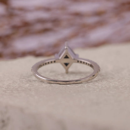 Kite Salt and Pepper Diamond Engagement Ring