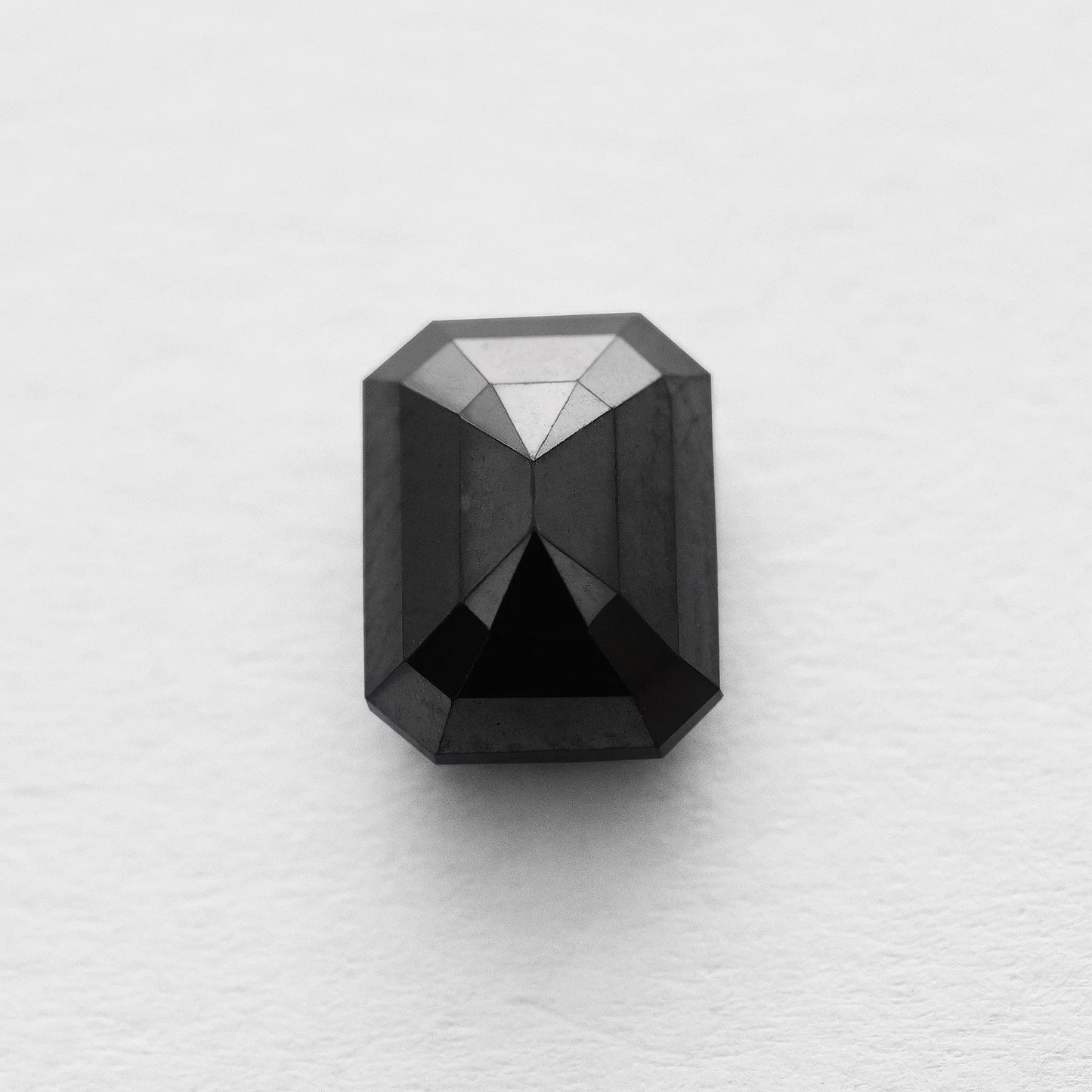 3.43 Ct Emerald Brilliant Cut Salt and Pepper Diamond