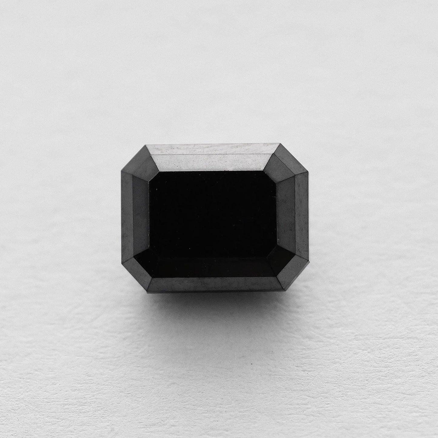 3.43 Ct Emerald Brilliant Cut Salt and Pepper Diamond