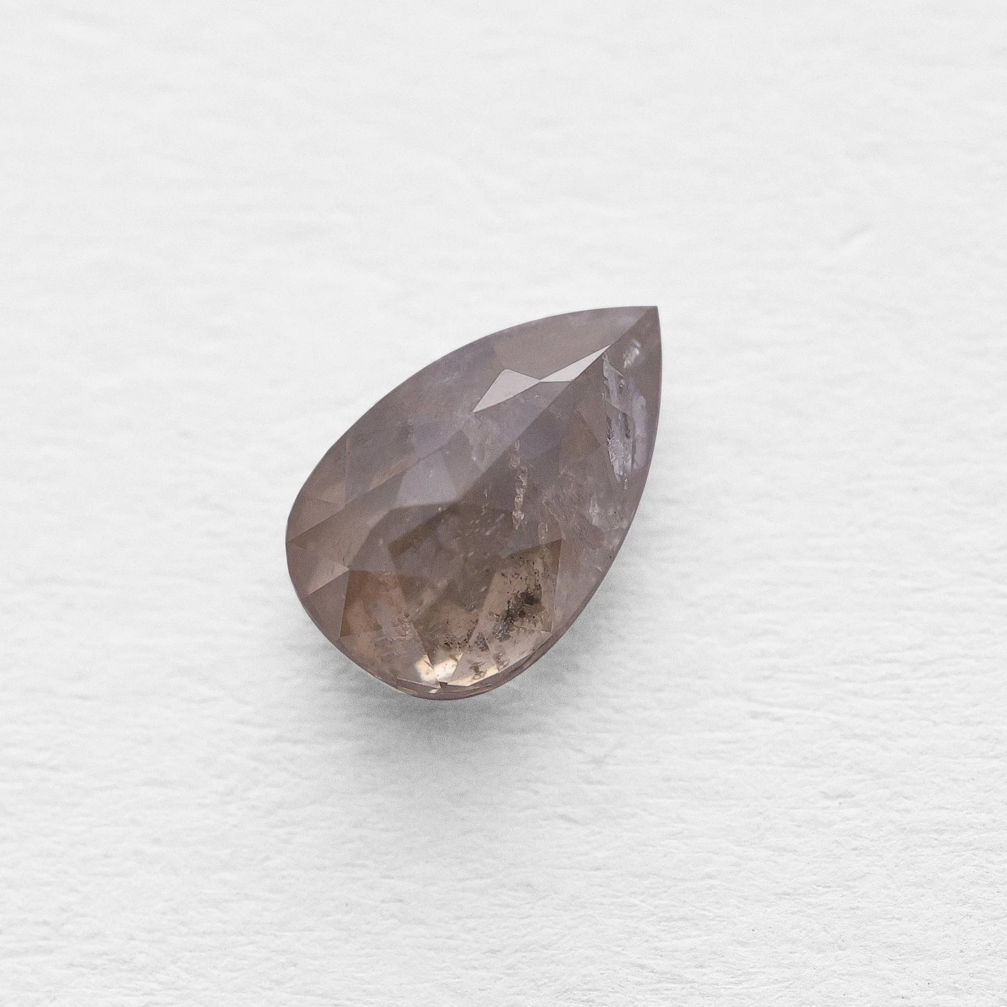 1.03 Ct Pear Brilliant Cut  Salt and Pepper Diamond