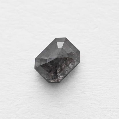 0.75 Ct Radiant  Brilliant Cut  Salt and Pepper Diamond
