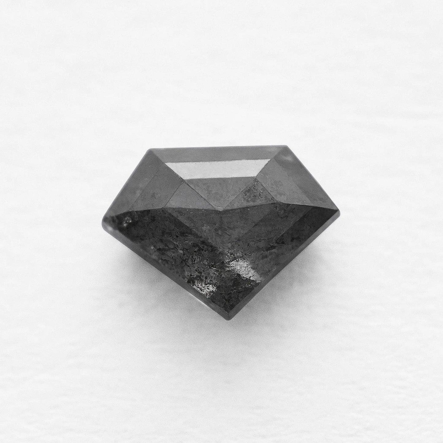 1.12 Ct Shield Cut Brilliant Cut  Salt and Pepper Diamond