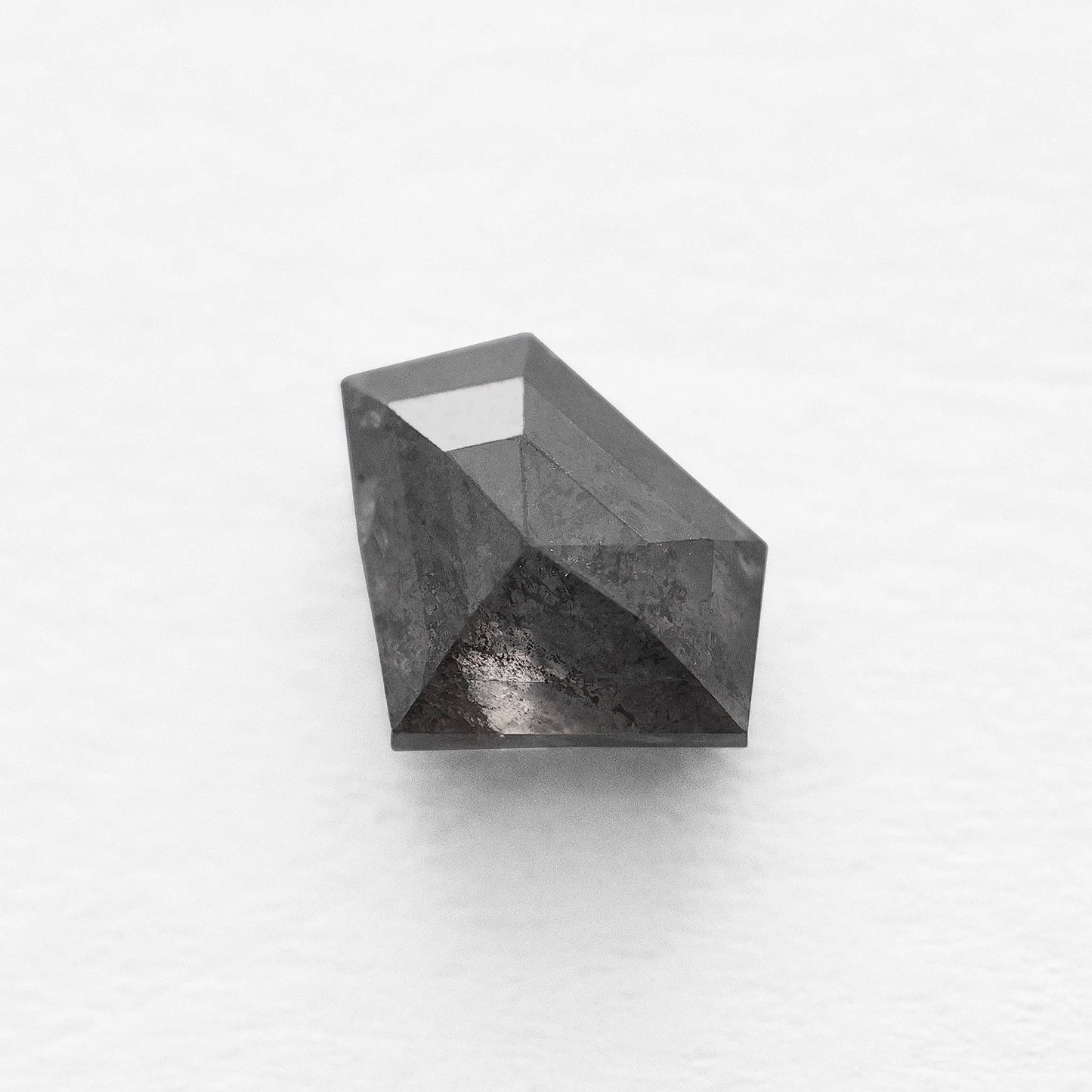 1.12 Ct Shield Cut Brilliant Cut  Salt and Pepper Diamond