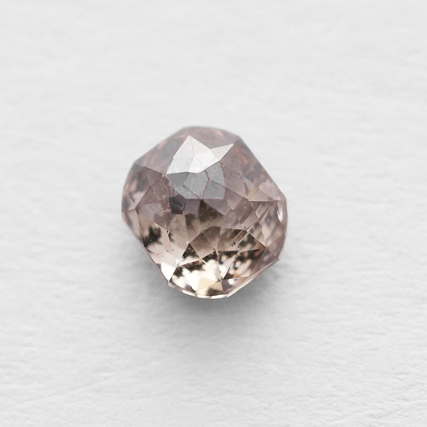 0.99 Ct Cushion Rose Cut  Salt and Pepper Diamond