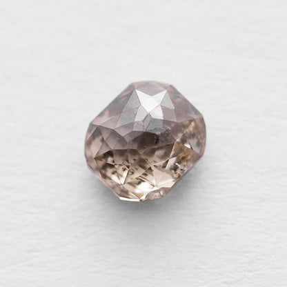 0.99 Ct Cushion Rose Cut  Salt and Pepper Diamond