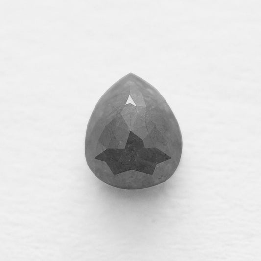 0.93 Ct Pear  Salt and Pepper Diamond