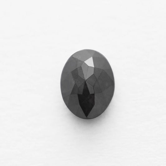 1.91 Ct Oval Brilliant Cut Salt and Pepper Diamond