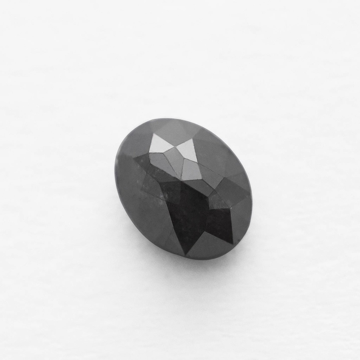 1.91 Ct Oval Brilliant Cut Salt and Pepper Diamond