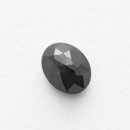 1.91 Ct Oval Brilliant Cut Salt and Pepper Diamond