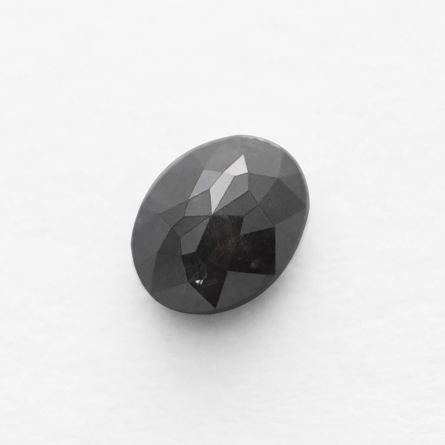1.91 Ct Oval Brilliant Cut Salt and Pepper Diamond