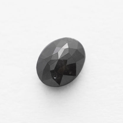 1.91 Ct Oval Brilliant Cut Salt and Pepper Diamond