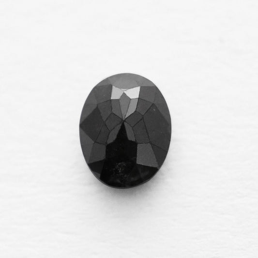 0.87 Ct Oval Brilliant Cut Salt and Pepper Diamond