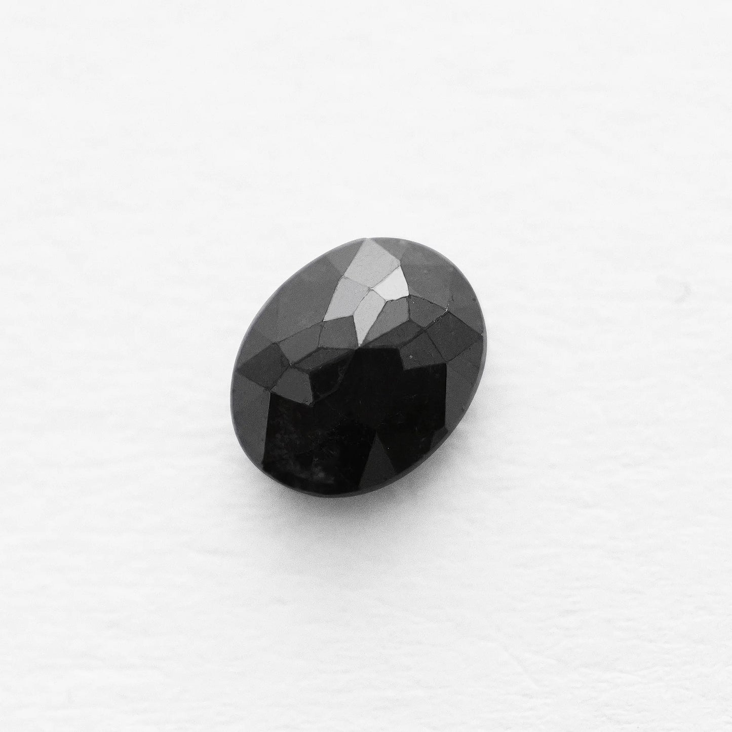 0.87 Ct Oval Brilliant Cut Salt and Pepper Diamond