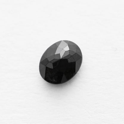 0.87 Ct Oval Brilliant Cut Salt and Pepper Diamond