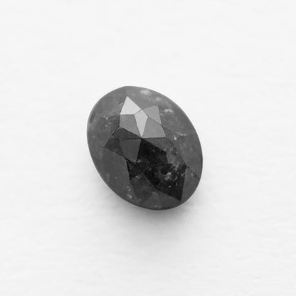 1.72 Ct Oval Brilliant Cut Salt and Pepper Diamond