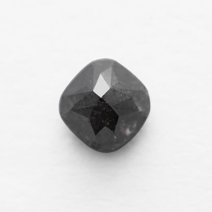 1.93 Ct Cushion Brilliant Cut Salt and Pepper Diamond