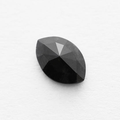 0.85 Ct Marquise Brilliant Cut Salt and Pepper Diamond