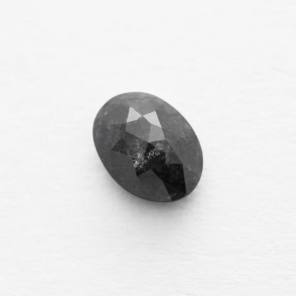 1.73 Ct Oval Brilliant Cut Salt and Pepper Diamond