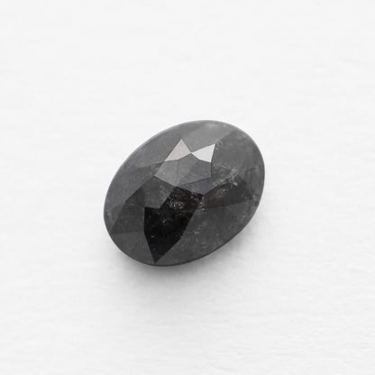 1.73 Ct Oval Brilliant Cut Salt and Pepper Diamond