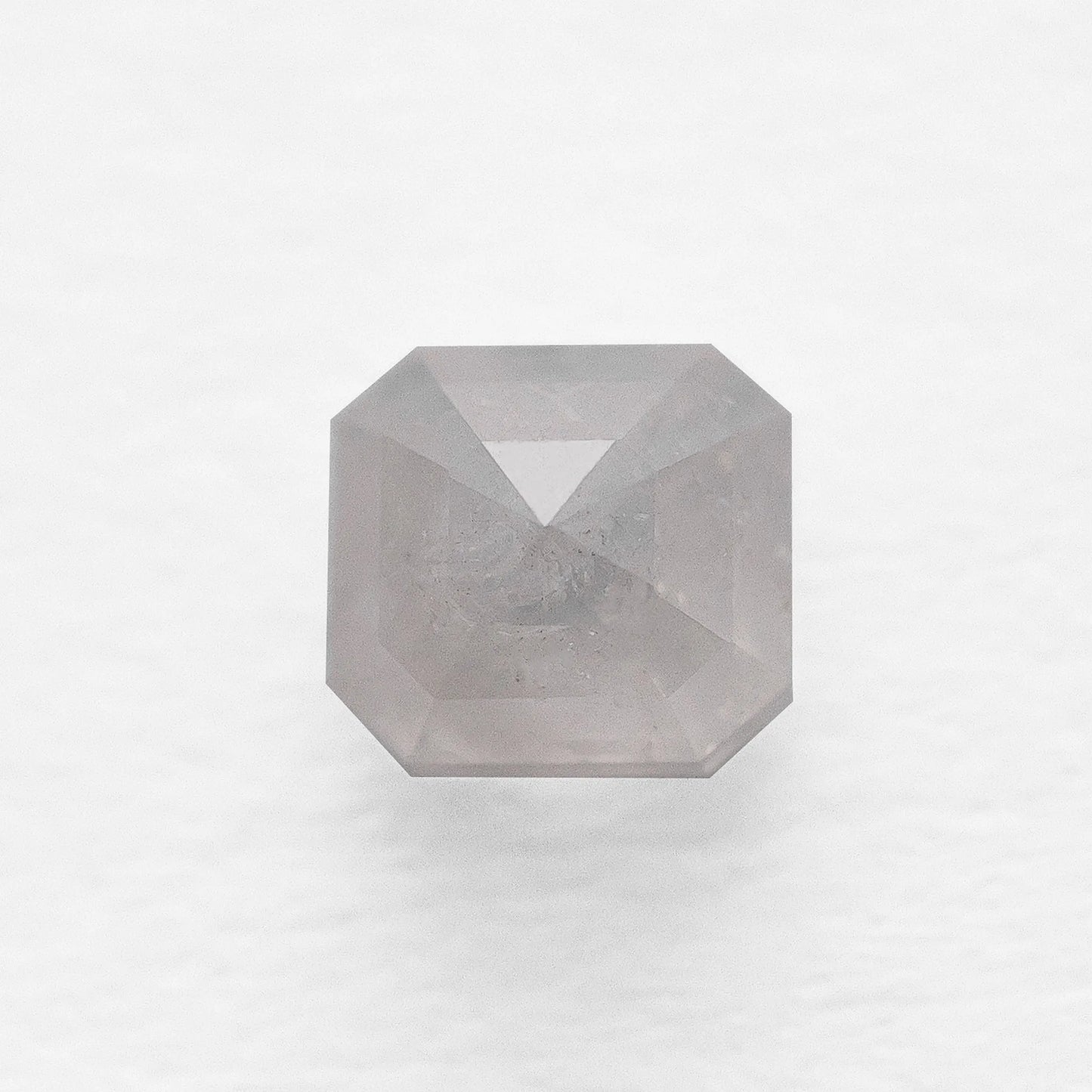0.78 Ct Asscher Brilliant Cut Salt and Pepper Diamond