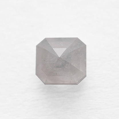 0.78 Ct Asscher Brilliant Cut Salt and Pepper Diamond