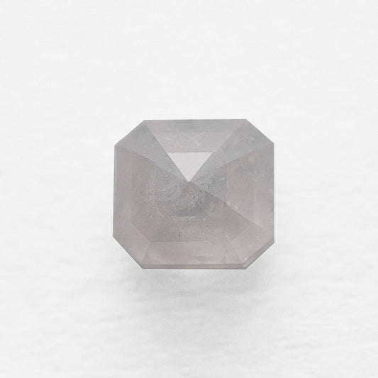0.78 Ct Asscher Brilliant Cut Salt and Pepper Diamond