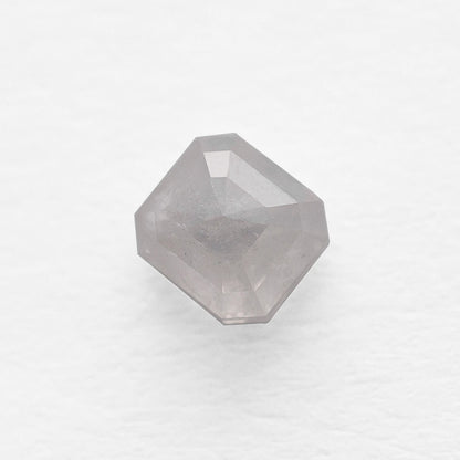 0.78 Ct Asscher Brilliant Cut Salt and Pepper Diamond