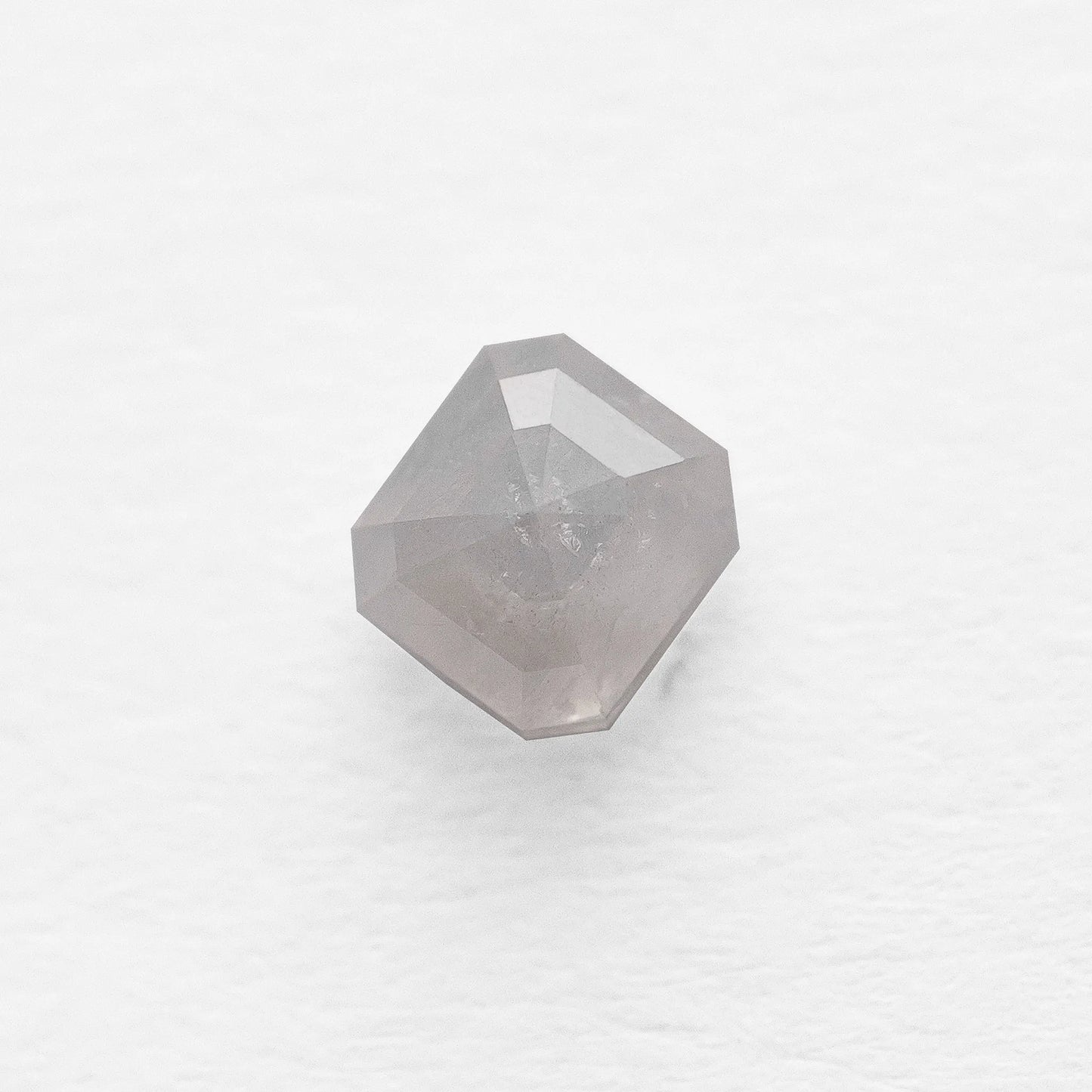 0.78 Ct Asscher Brilliant Cut Salt and Pepper Diamond