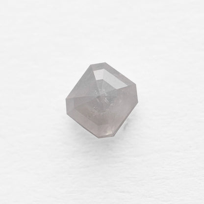 0.78 Ct Asscher Brilliant Cut Salt and Pepper Diamond
