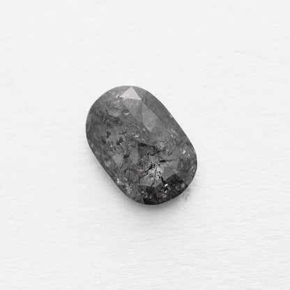 1.52 Ct Cushion Rose Cut Salt and Pepper Diamond