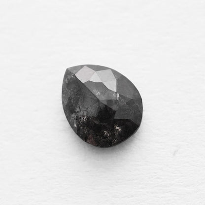 0.92 Ct Pear Brilliant Cut Salt and Pepper Diamond