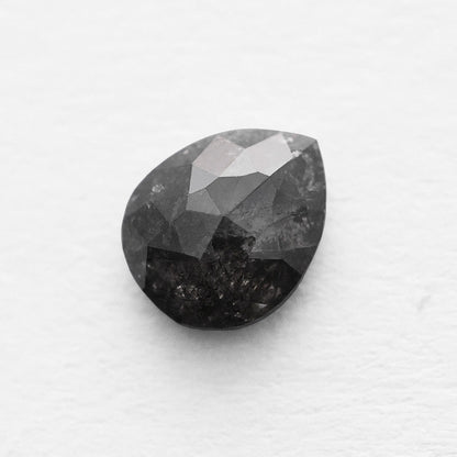 0.92 Ct Pear Brilliant Cut Salt and Pepper Diamond