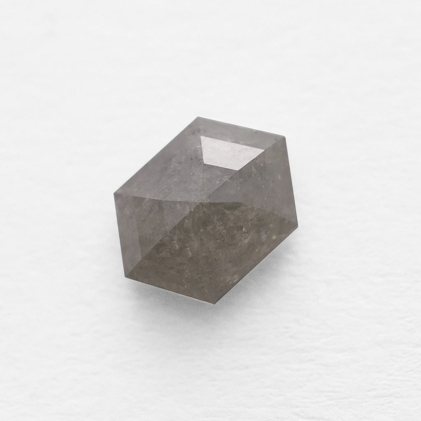 1.36 Ct Hexagon Brilliant Cut Salt and Pepper Diamond