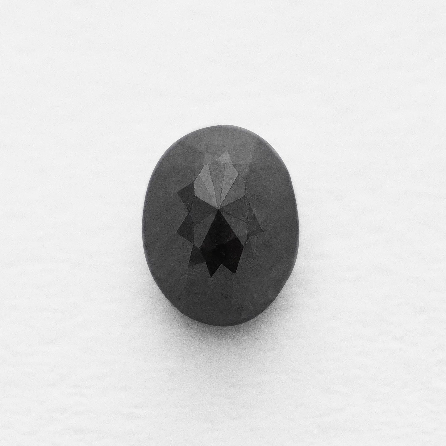 0.90 Ct Oval Brilliant Cut Salt and Pepper Diamond