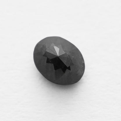 0.90 Ct Oval Brilliant Cut Salt and Pepper Diamond