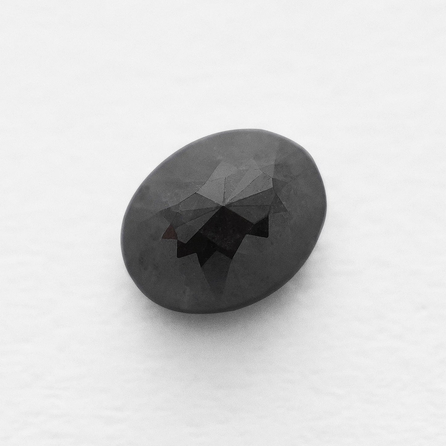 0.90 Ct Oval Brilliant Cut Salt and Pepper Diamond