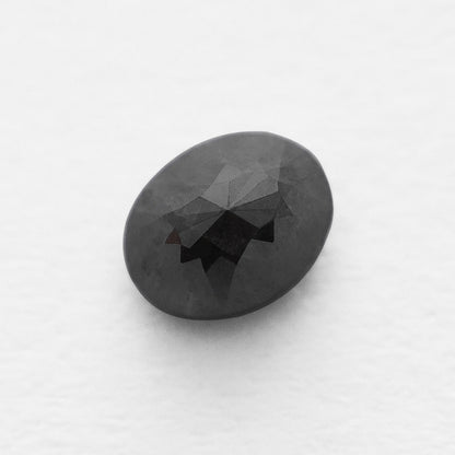 0.90 Ct Oval Brilliant Cut Salt and Pepper Diamond