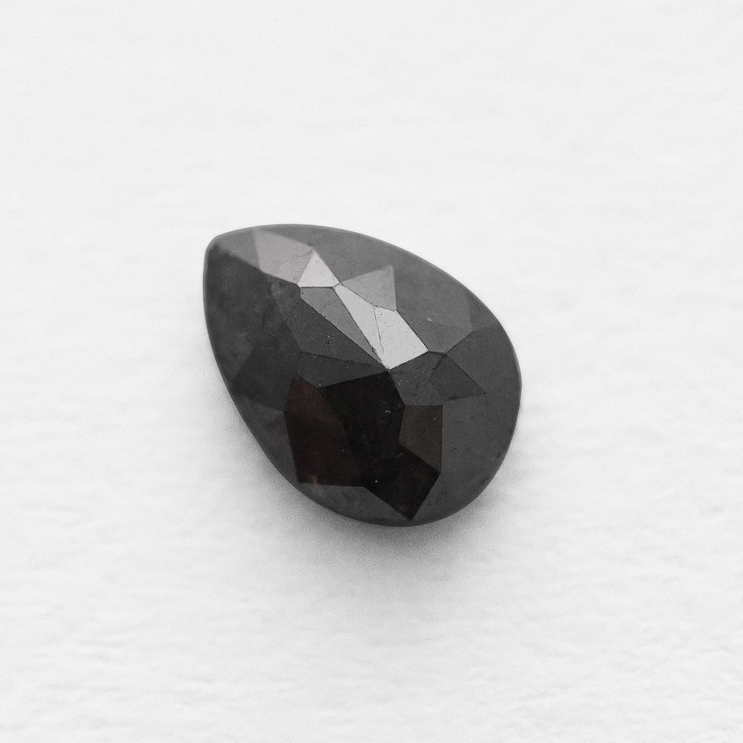 0.68 Ct Pear Brilliant Cut Salt and Pepper Diamond