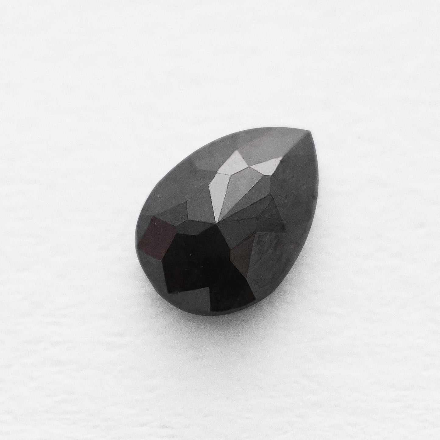 0.68 Ct Pear Brilliant Cut Salt and Pepper Diamond