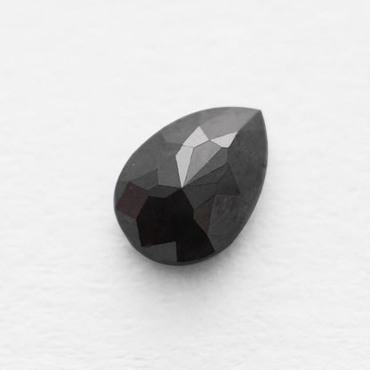 0.68 Ct Pear Brilliant Cut Salt and Pepper Diamond