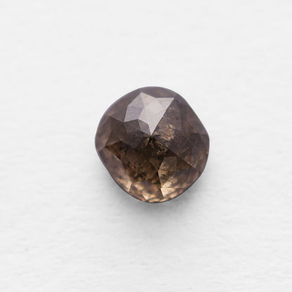 1.11 Ct Cushion Rose Cut Salt and Pepper Diamond