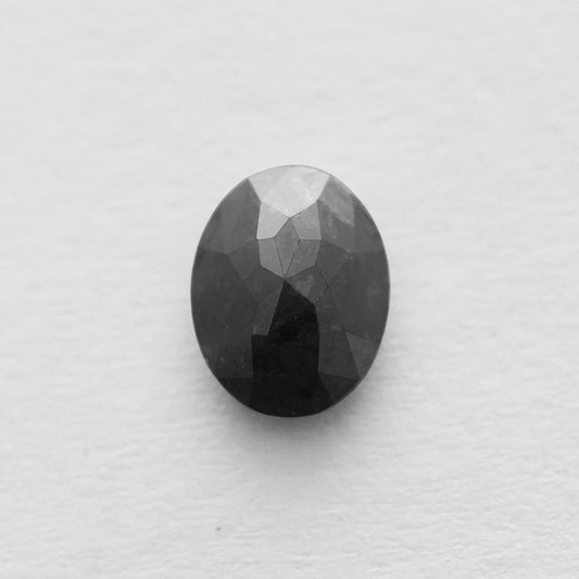 1.40 Ct Oval Brilliant Cut Salt and Pepper Diamond