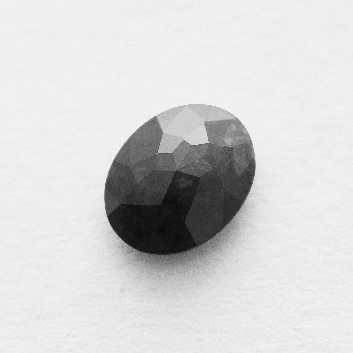 1.40 Ct Oval Brilliant Cut Salt and Pepper Diamond