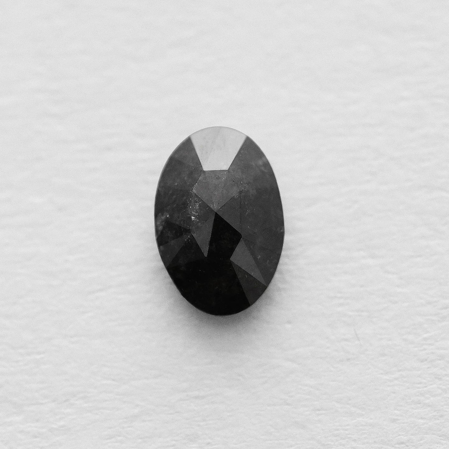 0.54 Ct Oval Brilliant Cut Salt and Pepper Diamond