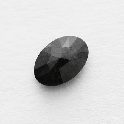 0.54 Ct Oval Brilliant Cut Salt and Pepper Diamond