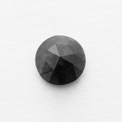 0.83 Ct Round Brilliant Cut Salt and Pepper Diamond