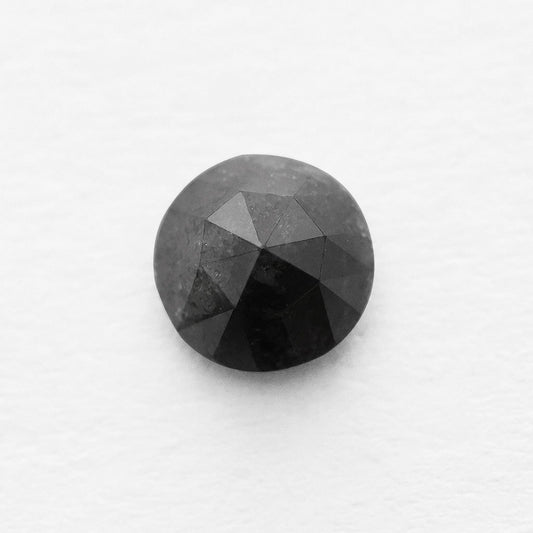 0.83 Ct Round Brilliant Cut Salt and Pepper Diamond