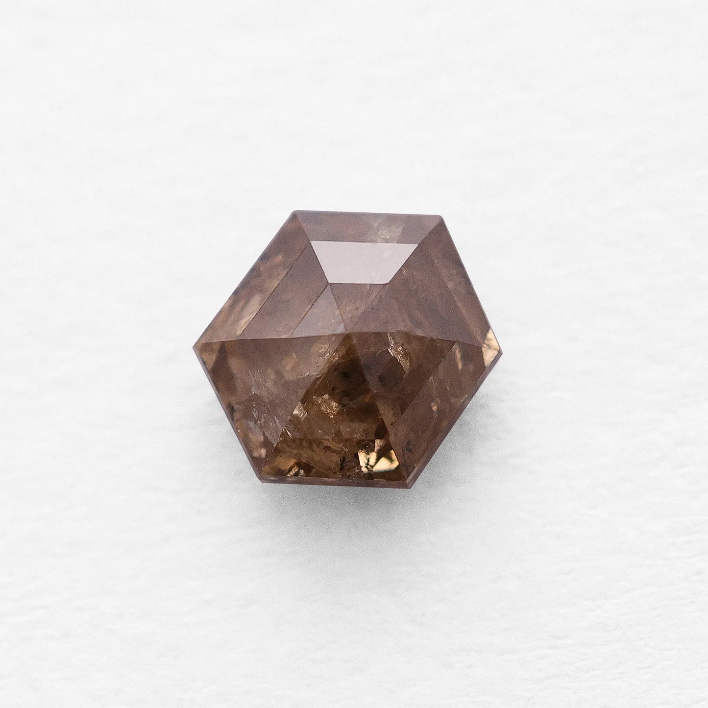 0.97 Ct Hexagon Brilliant Cut Salt and Pepper Diamond