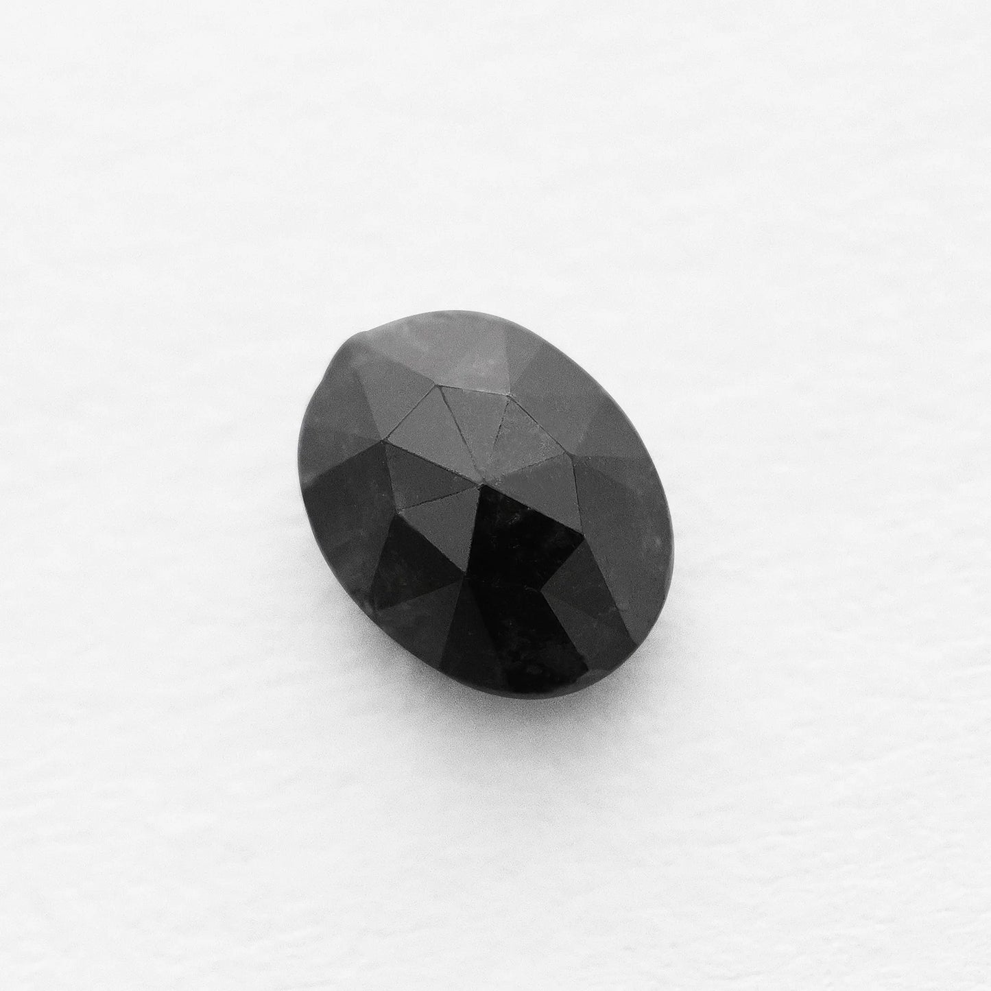 0.73 Ct Oval Rose Cut Salt and Pepper Diamond